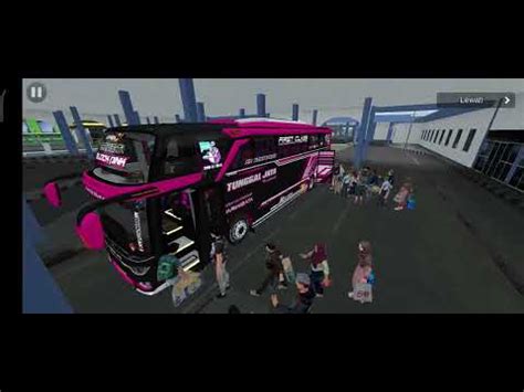 Bus Tunggal Jaya Black Pink Healing Bus Simulator Indonesia Youtube