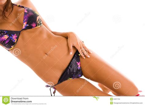 Femelle De Fuselage De Bikini Photo Stock Image Du Fond Isolement 8401754