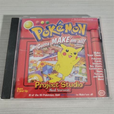 Vintage Pokémon Project Studio Red Version PC 1999 Gotta Make em