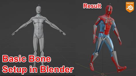 How To Do Basic Bone Setup For Your First Character Blender Tutorial