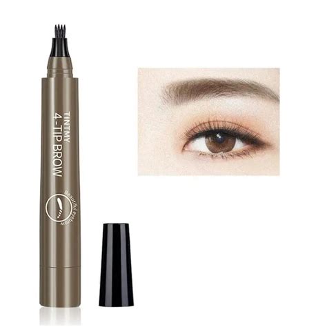 4 Points Eyebrow Pen 5 Colors Liquid Brow Pencil Dark Brown