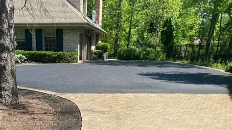 Asphalt Driveway Randr Paver Approach And Border Total Paving And Brick