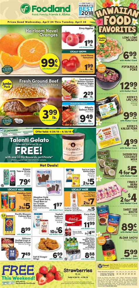 Foodland Weekly Ad Apr 24 - 30, 2019 - WeeklyAds2