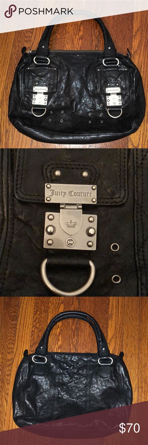 Juicy Couture Black Leather Purse Wallet Set Black Leather Handbags