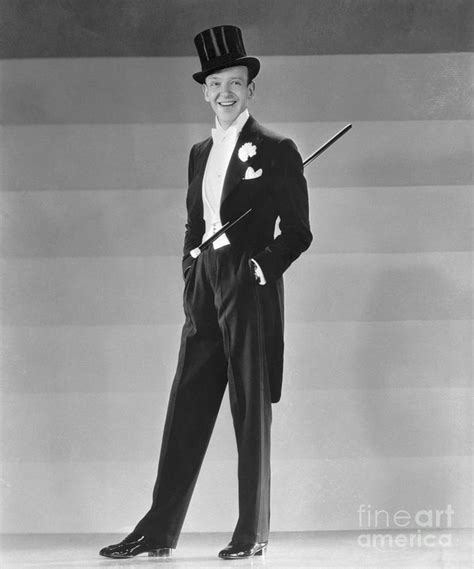 Fred Astaire In Top Hat And Tails by Bettmann