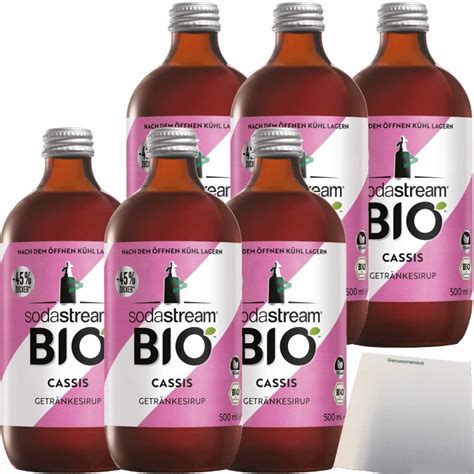 Sodastream Bio Sirup Cassis Geschmack Er Pack X Ml Flasche Us