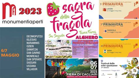 Weekend Maggio Sagre Eventi Concerti In Sardegna