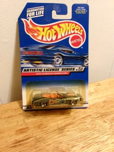 Hot Wheels 1970 Plymouth Barracuda 732 Artistic License Series 4 4 Black 1997 74299098901 EBay