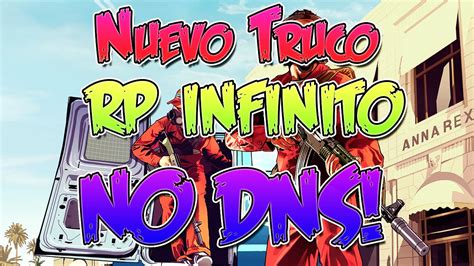 Nuevo Truco Gta V Online Rp Infinito Experiencia Infinita