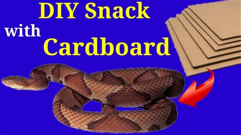 How To Make Snake With Cardboard Youtube