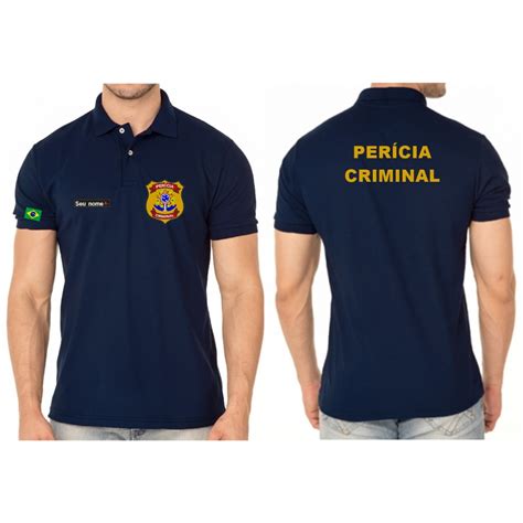 Camisa Polo Masculino Profissional Per Cia Criminal Bordado Shopee Brasil