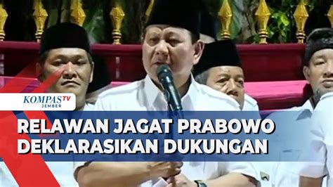 Bacapres Prabowo Terima Dukungan Relawan Jagat Prabowo Di Kertanegara