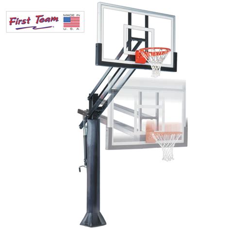 Force In Ground Adjustable Basketball Goal | First Team Inc.