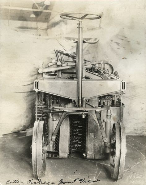 Pneumatic Spindle Cotton Picker Photograph Wisconsin Historical Society