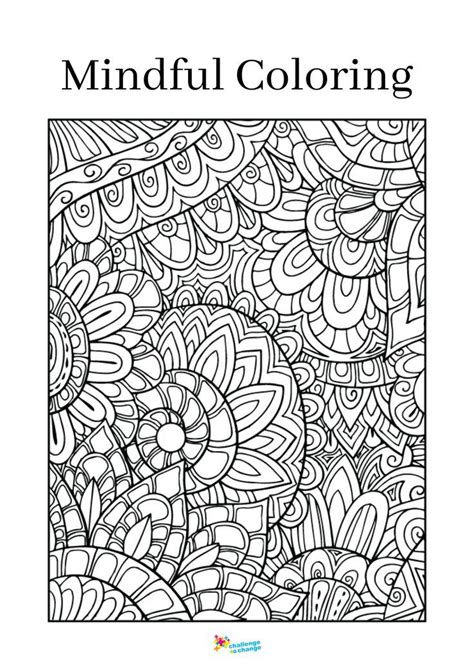 50 Mindful Coloring Pages Challenge To Change Free Coloring Pages