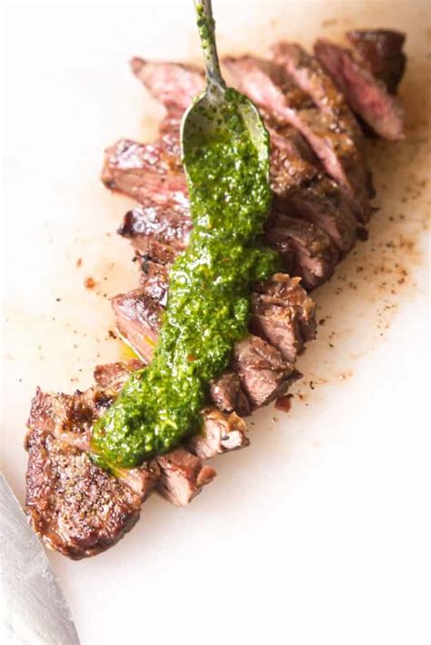 Skirt Steak With Chimichurri Sauce Tastes Lovely