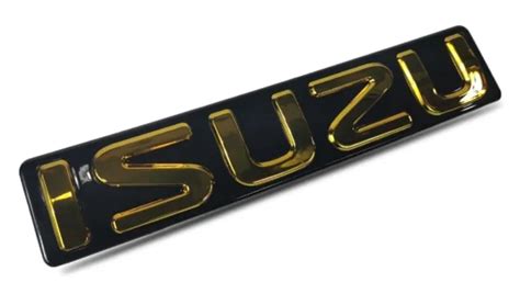 FRONT GOLD CHROME EMBLEM Badge Grill Grille Logo Isuzu D Max Dmax 2007