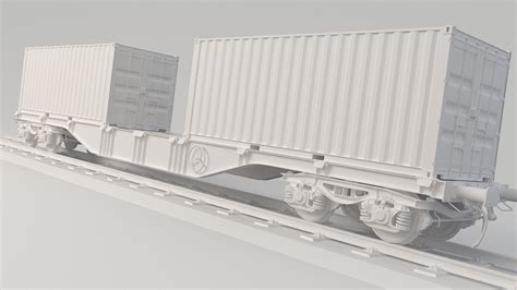 Container Train Sgs 3D Model - TurboSquid 1524041