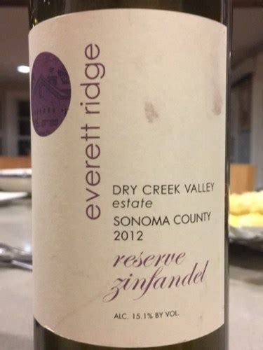 Everett Ridge Estate Reserve Zinfandel Vivino Australia