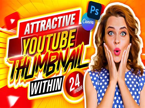 Attractive Eye Catchy Clickbait Cartoon Youtube Thumbnail In Hours