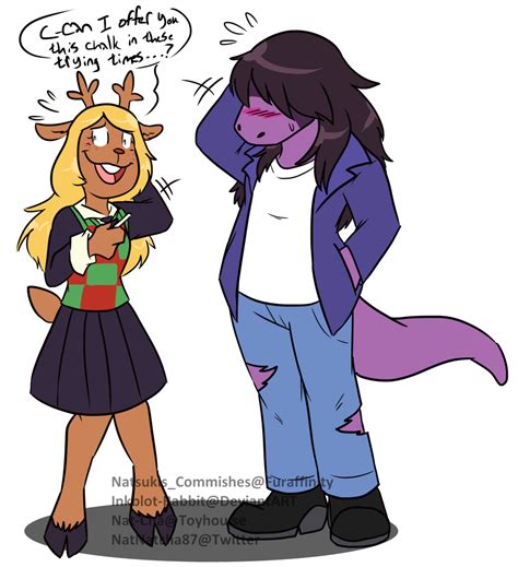 Deltarune-Noelle's Trying Her Best — Weasyl