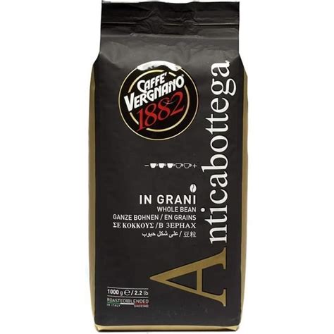 Caff Vergnano Caf En Grains Anticabottega Paquet De Kg