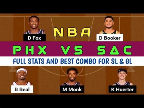 PHX VS SAC Dream 11 Team PHX VS SAC Dream 11 Pridiction NBA Team