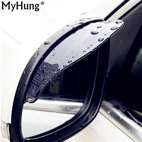 Universal Flexible PVC Car Rear View Mirror Sticker Rain Shield Guard