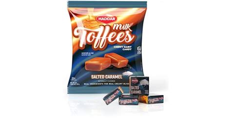 Haddar Salted Caramel Milk Toffee Candy 8oz Chewy All