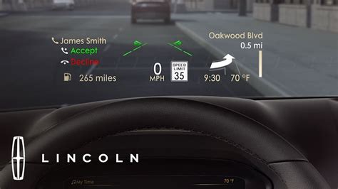 Using The Head Up Display Feature To Assist With Hands Free Features