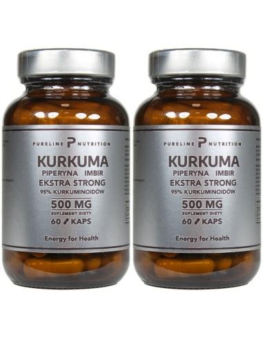 Pureline Kurkuma Piperyna Imbir Ekstra Strong Kap