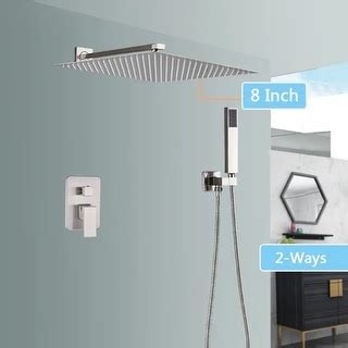 Wall Mounted Rainfall Shower Faucet Hot Cold Water Mixer Tap Bed Bath Beyond