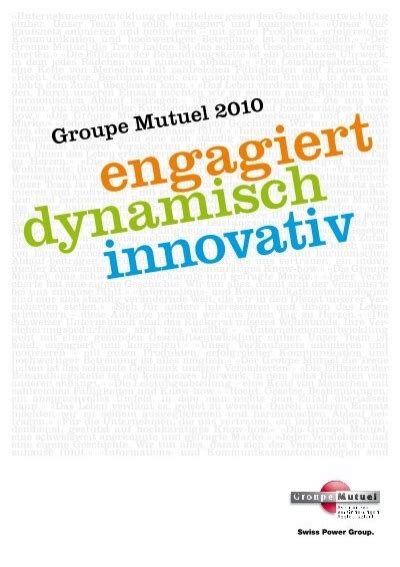 Groupe Mutuel 2010 PDF