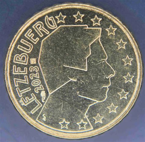 Luxemburg 10 Cent Münze 2023 Münzzeichen MDP Monnaie de Paris