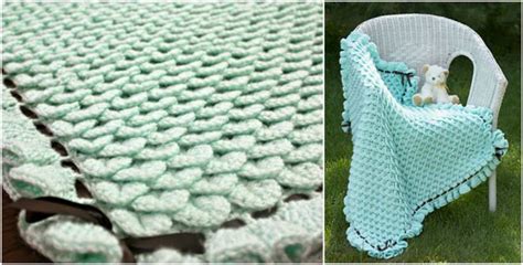 Crocodile Stitch and Crochet Baby Blanket [Free Pattern] - Your Crochet