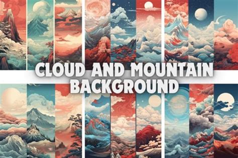 Cloud and Mountain Backgrounds Graphic by Graphic Studio · Creative Fabrica