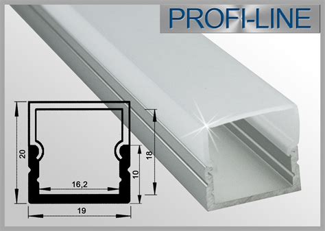 10 Cm MUSTER LED Alu Profil 2m Aluprofil LED Profil Aufbau Hoch LAP