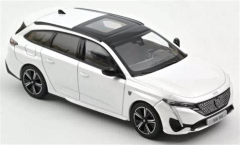 Coche Miniatura Peugeot 308 1 43 Norev SW GT Metallic Blanco 2021