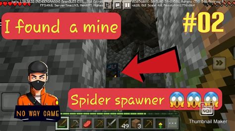 I Found A Mine Spider Spawner Minecraft No Way Game Youtube