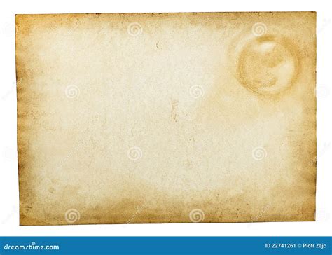 Old Vintage Paper Texture Isolated On White Stock Image - Image: 22741261