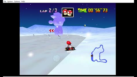 Mario Kart 64 Frappe Snowland Time Trials Youtube