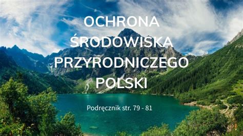 Ochrona Rodowiska Przyrodniczego Polski