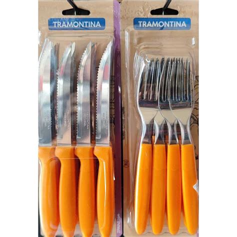 Facas E Garfos Tramontina - Kit Garfo e Faca Tramontina IPANEMA c/ 12 UN cada | Shopee Brasil