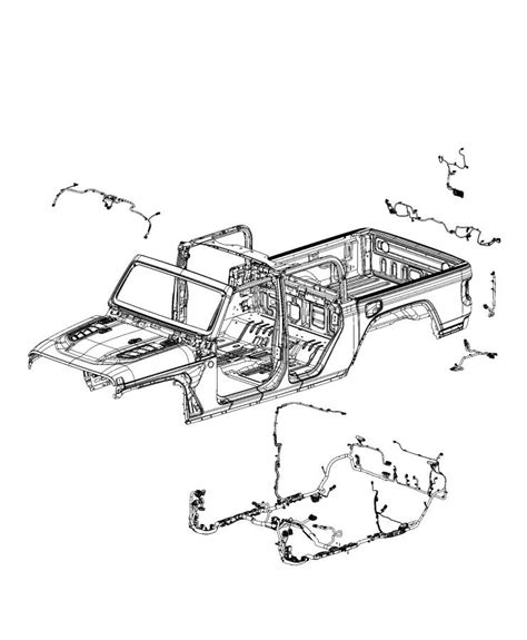 Jeep Gladiator Wiring. Body - 68470326AE | Jeep Parts Inc., Myrtle Beach SC