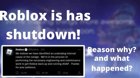 Why Roblox Shutdown And What Happened Youtube