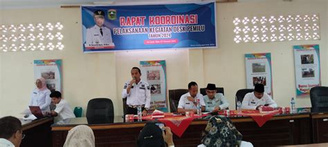 Kesbangpol Adakan Rakor Pelaksanaan DESK Pemilu Tahun 2024