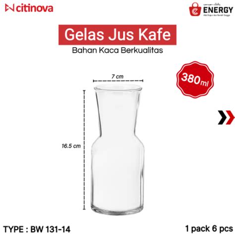 Citinova Gelas Carafe Agrozza Ml Energy Bali