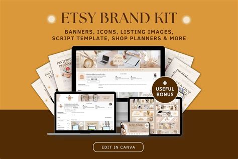 Etsy Shop Setup And Branding Kit Design Cuts