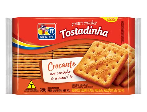 Fortaleza Biscoito Salgado Cream Cracker Tostadinha G Marca