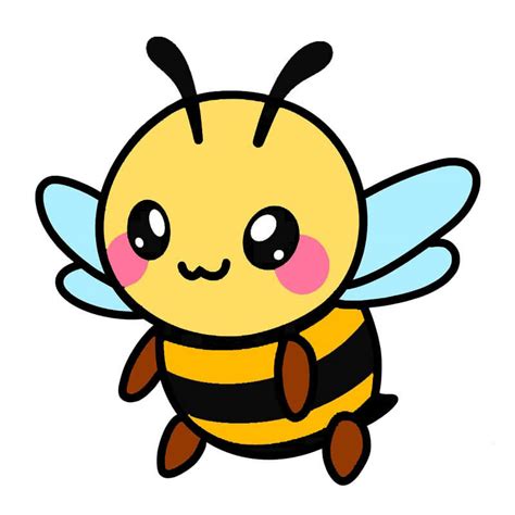 How to draw a cute bee drawing - Easy drawings for newbies